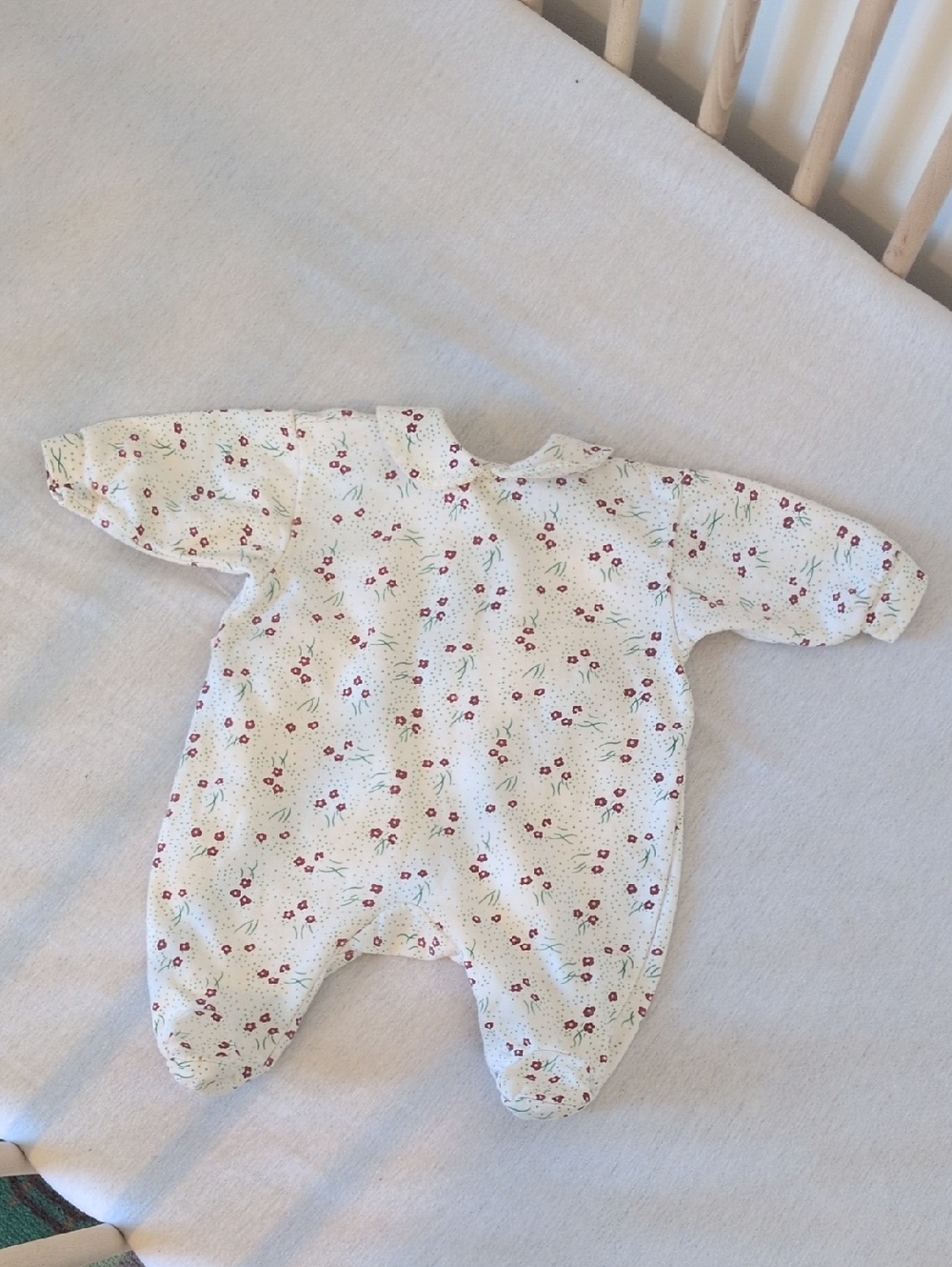 🇫🇷 - VINTAGE  Du Pareil Au Même - Newborn Floral Print Kids One Piece